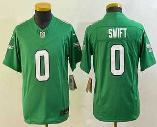 Youth Philadelphia Eagles #0 DAndre Swift Green Alternate FUSE Vapor Limited Stitched Jersey,We sell and wholesale Youth Philadelphia Eagles #0 DAndre Swift Green Alternate FUSE Vapor Limited Stitched Jersey on line form chian!